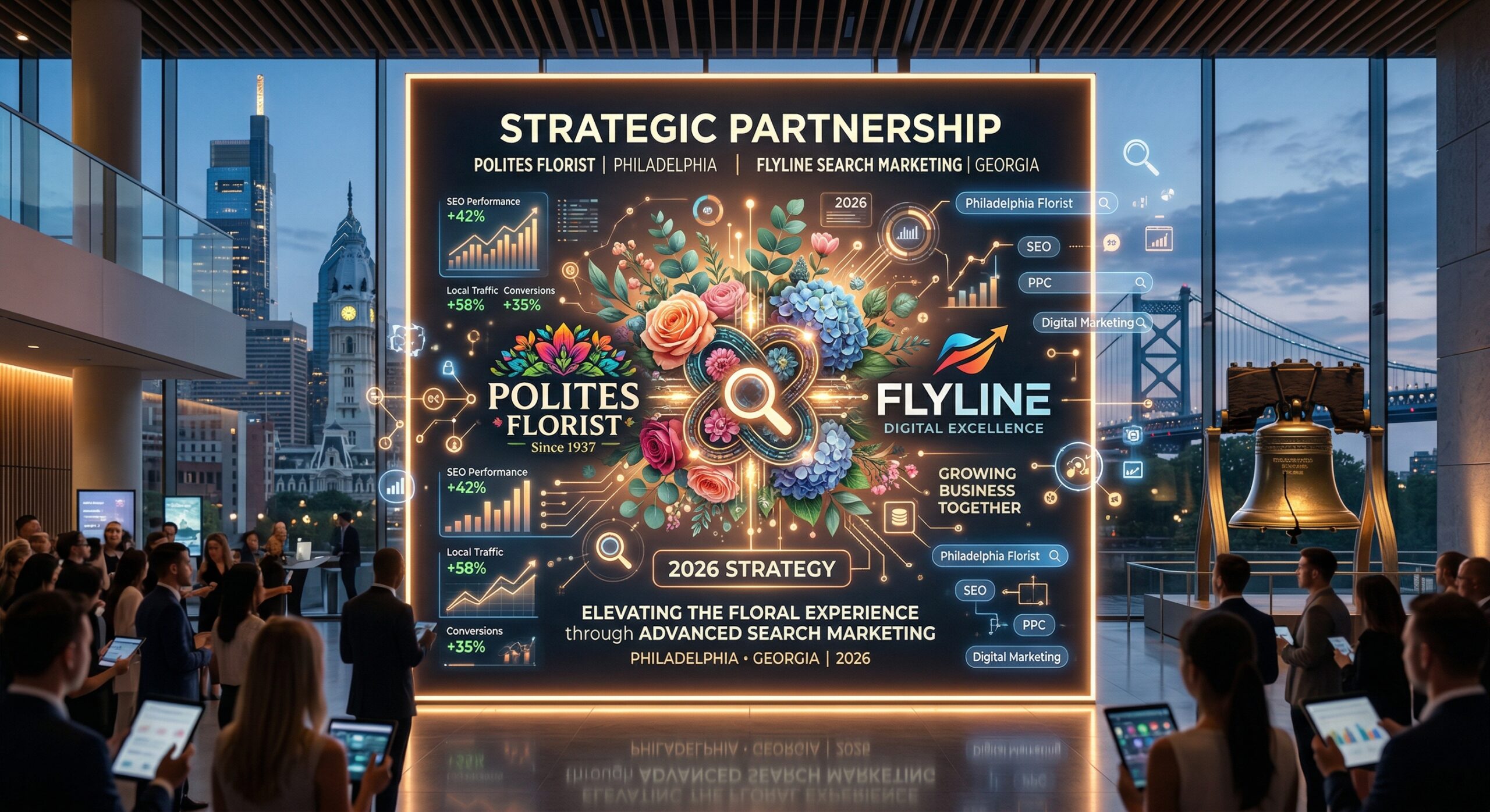 Polites Florist of Philadelphia Partners with Flyline Search Marketing